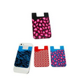 Adhesive Silicone Phone Pocket for Cards/ Cash - Full Color